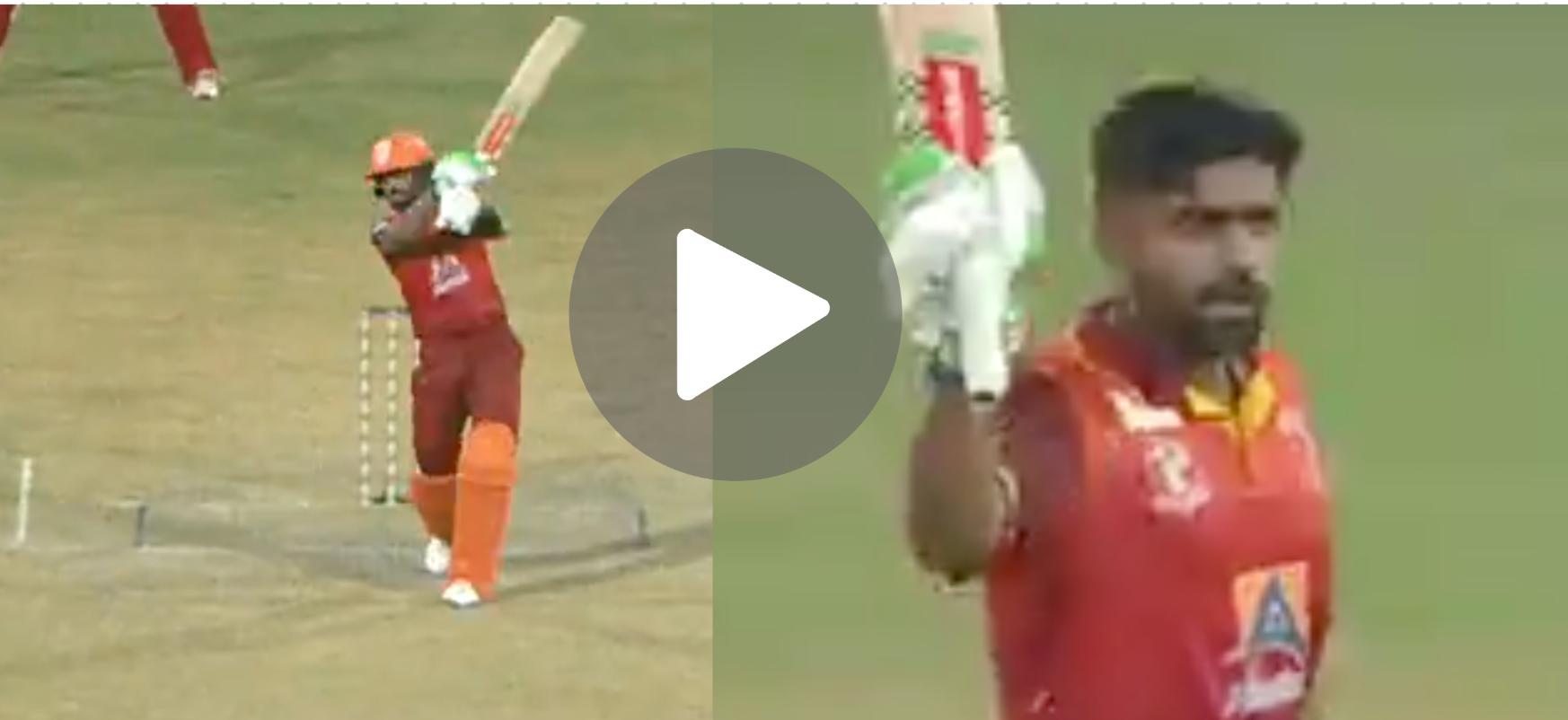 [Watch] Babar Azam Silences Critics With Stunning Century In Pakistan's Champions Cup